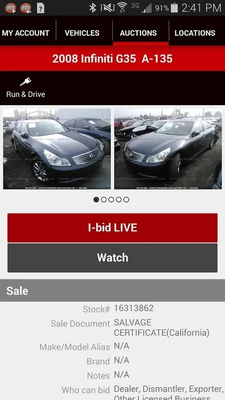 IAA Buyer for Android - Streamline Salvage Vehicle Purchases