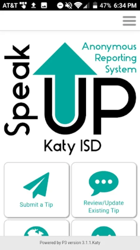 Speak Up for Android: Secure Reporting for Katy ISD