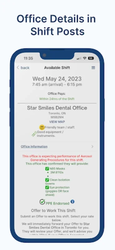 TempStars - Android App for Dental Job Connections