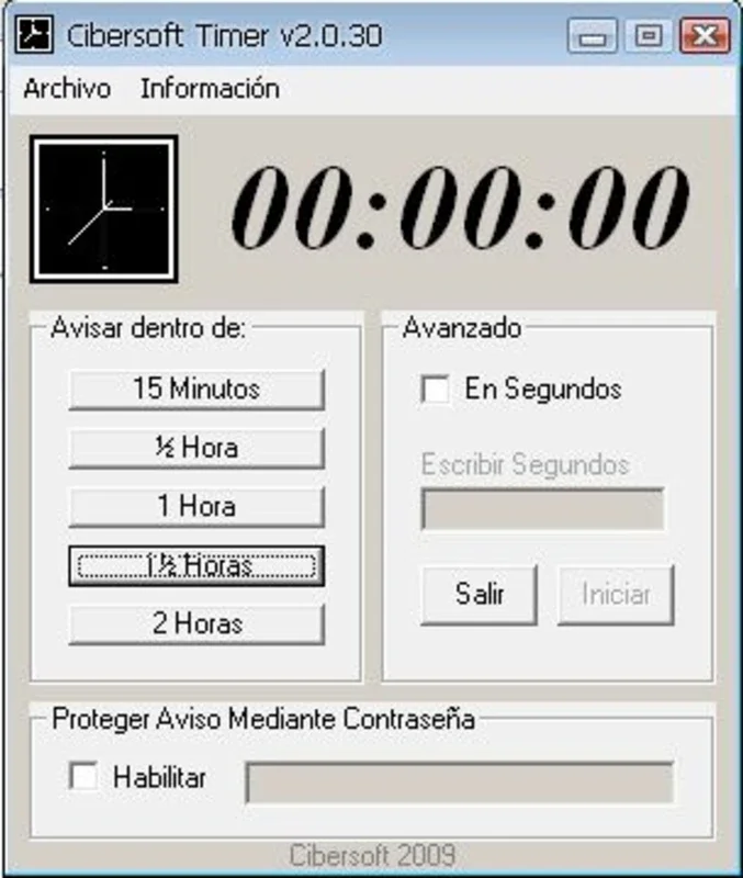 Cibersoft Timer for Windows - Effective Reminder Solution