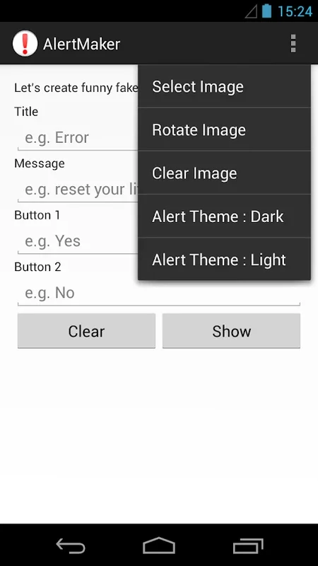 Fake Alert Maker for Android: Create Custom Alerts