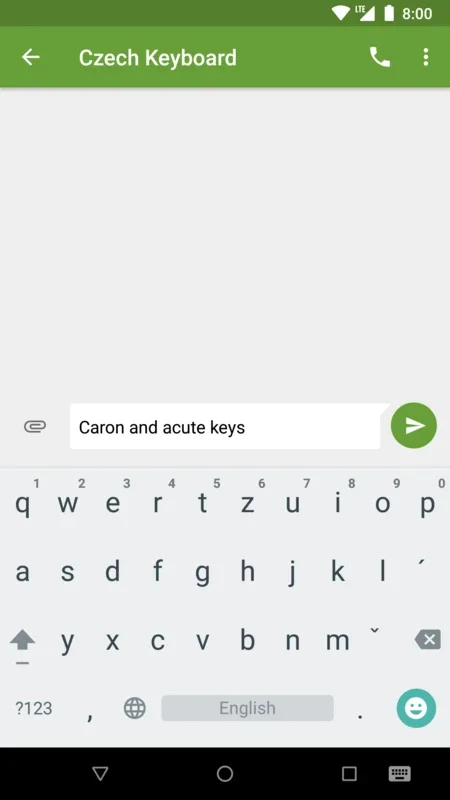 Czech Diacritic Keyboard for Android: Accurate Typing