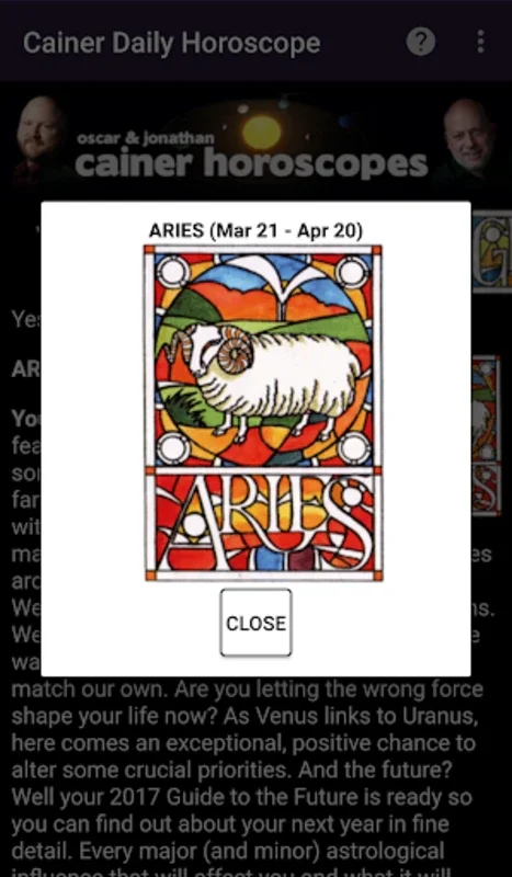 Cainer Daily Horoscopes for Android - Astrological Forecasts at Your Fingertips