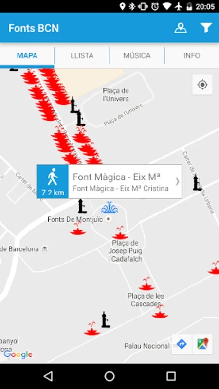 Fonts BCN for Android - Explore Barcelona's Fountains