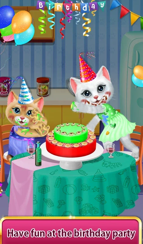 Kitty Birthday Party Celebration for Android - Fun Party App