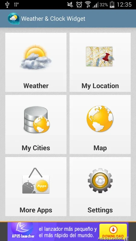 Weather & Clock Widget Android for Android - Real-Time Time and Weather