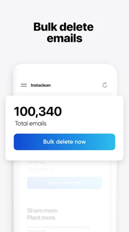 Instaclean - Clean your Inbox for Android - Efficient Inbox Management