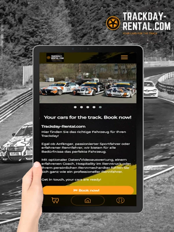 Trackday-Rental for Android: Simplify Racing Vehicle Booking