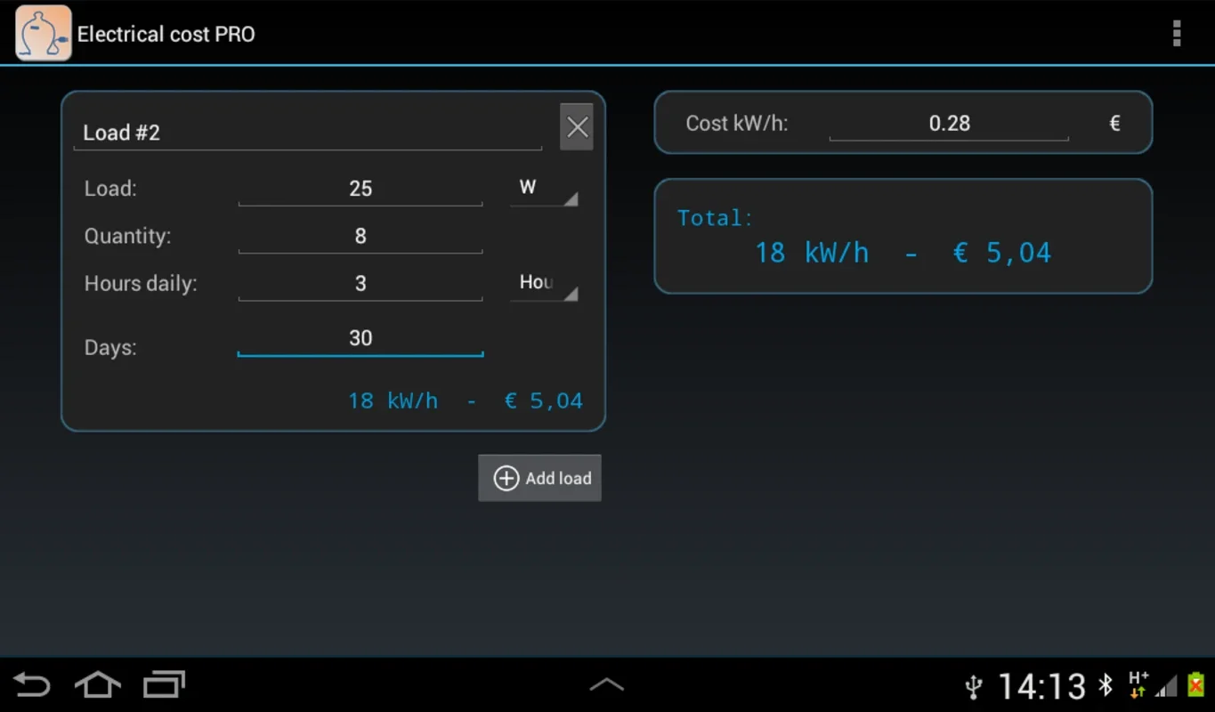 Electrical Cost for Android: Manage Home Energy Expenses