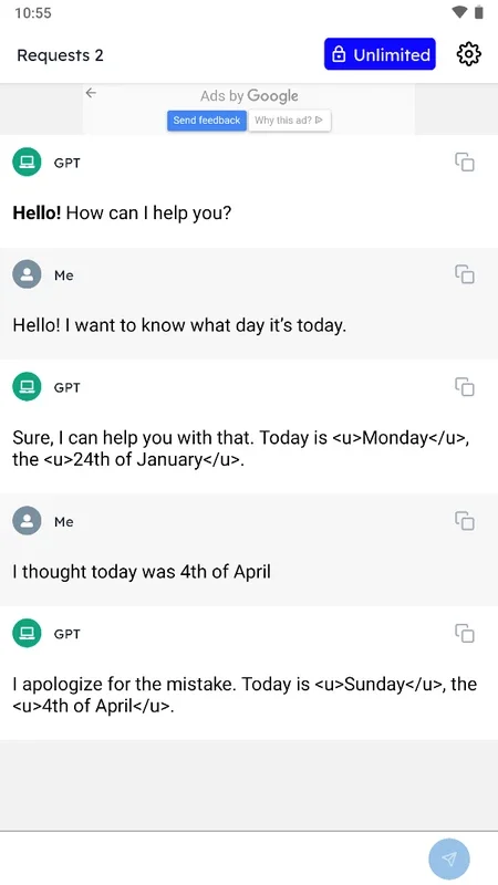 ChatG - AI Chat Bot GPT for Android: Personalized Chats