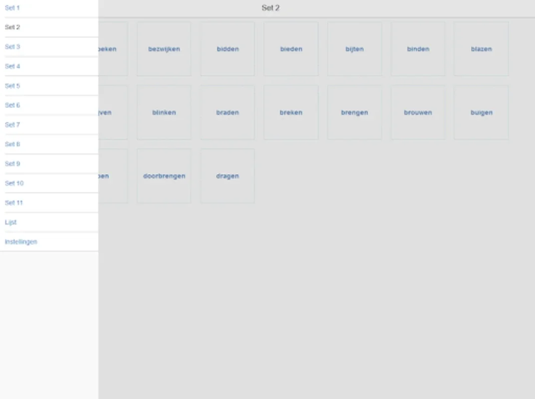 NT2 Werkwoorden for Android - Master Dutch Irregular Verbs