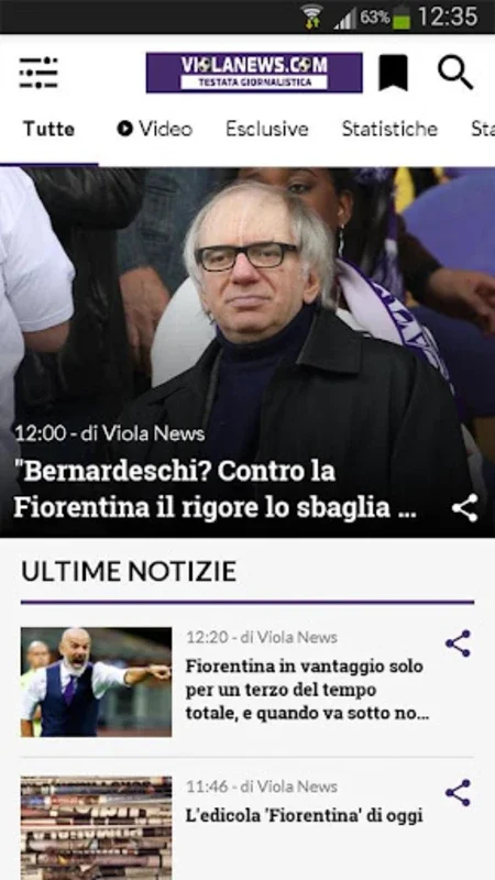 VIOLANEWS for Android: Fiorentina Fan Hub