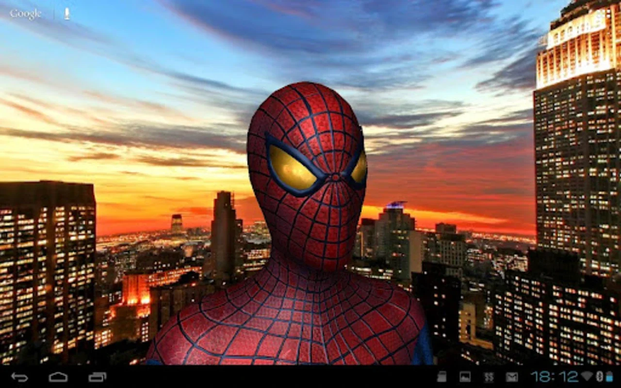 Amazing Spider - Man 3D Live WP for Android - Interactive Wallpaper