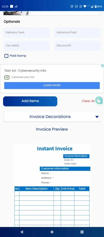 VODIO INVOICE for Android: Simplify Invoicing