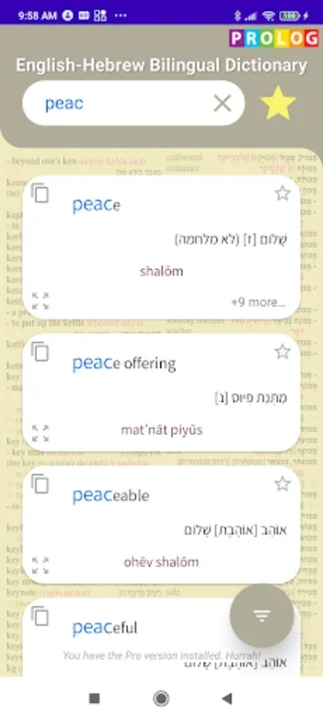 Dictionary for Android - Offline Hebrew Language Tool