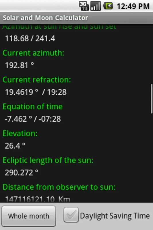 Solar and Moon Calculator for Android: Accurate Celestial Info