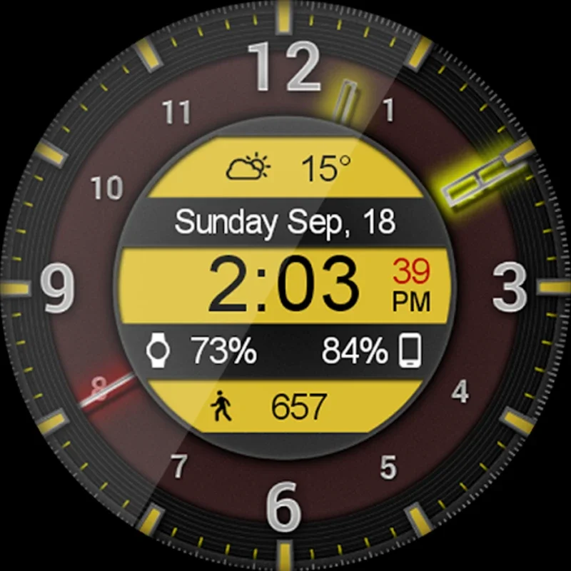 Galaxy Glow HD Watch Face for Android - Customizable Elegance