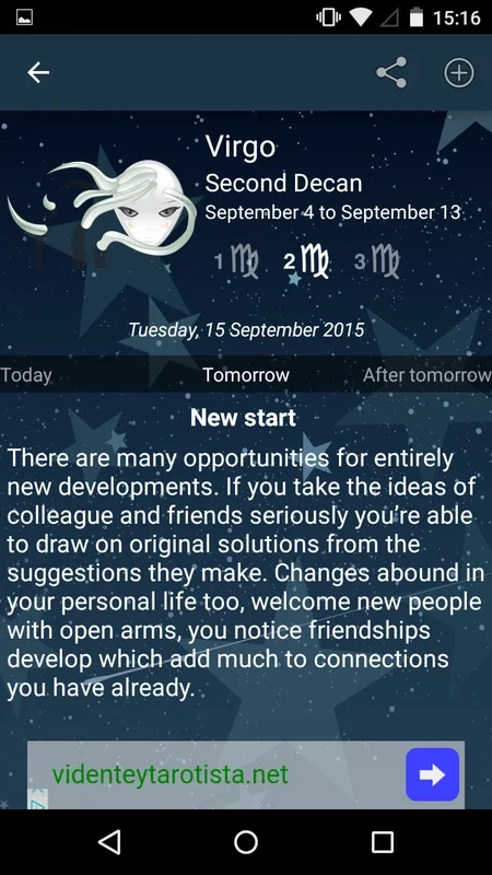 My Horoscope for Android - Empowering Daily Horoscope Insights