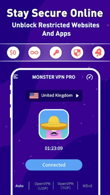 Monster VPN Pro for Android - Secure Browsing Solution