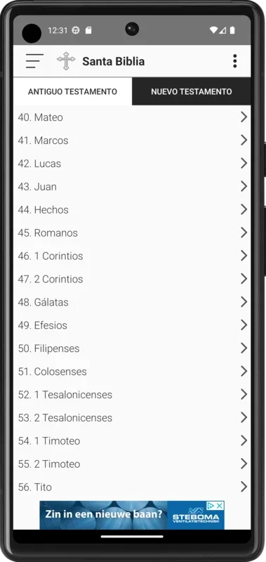 Santa Biblia for Android - Rich Religious Content