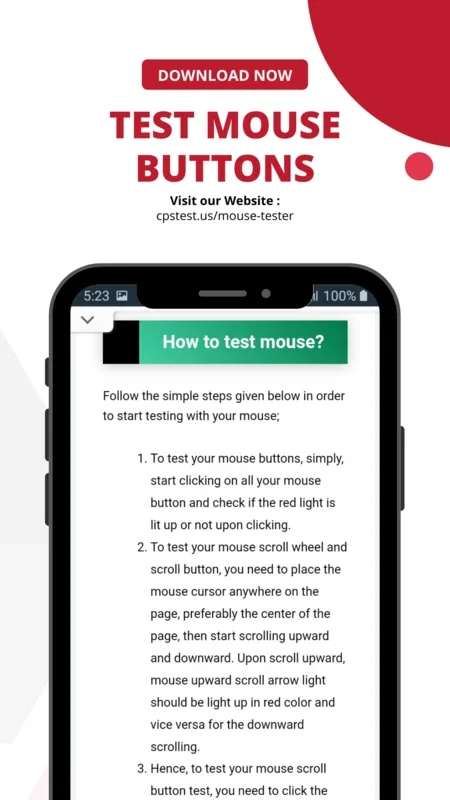 Mouse Tester for Android: Enhance Mouse Performance