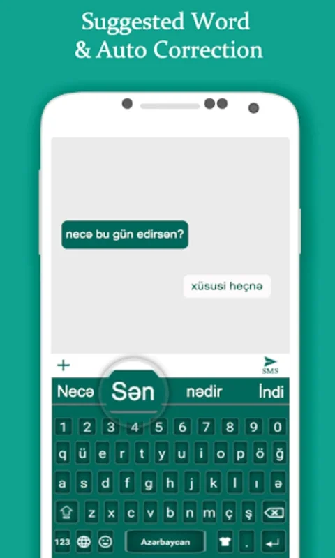 Azerbaijani Color Keyboard: Bilingual Typing for Android