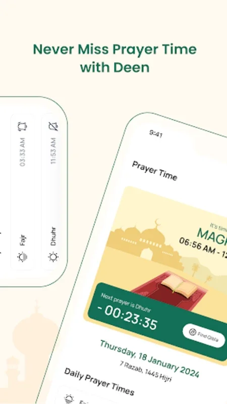 Deen for Android - A Spiritual Companion for Muslims