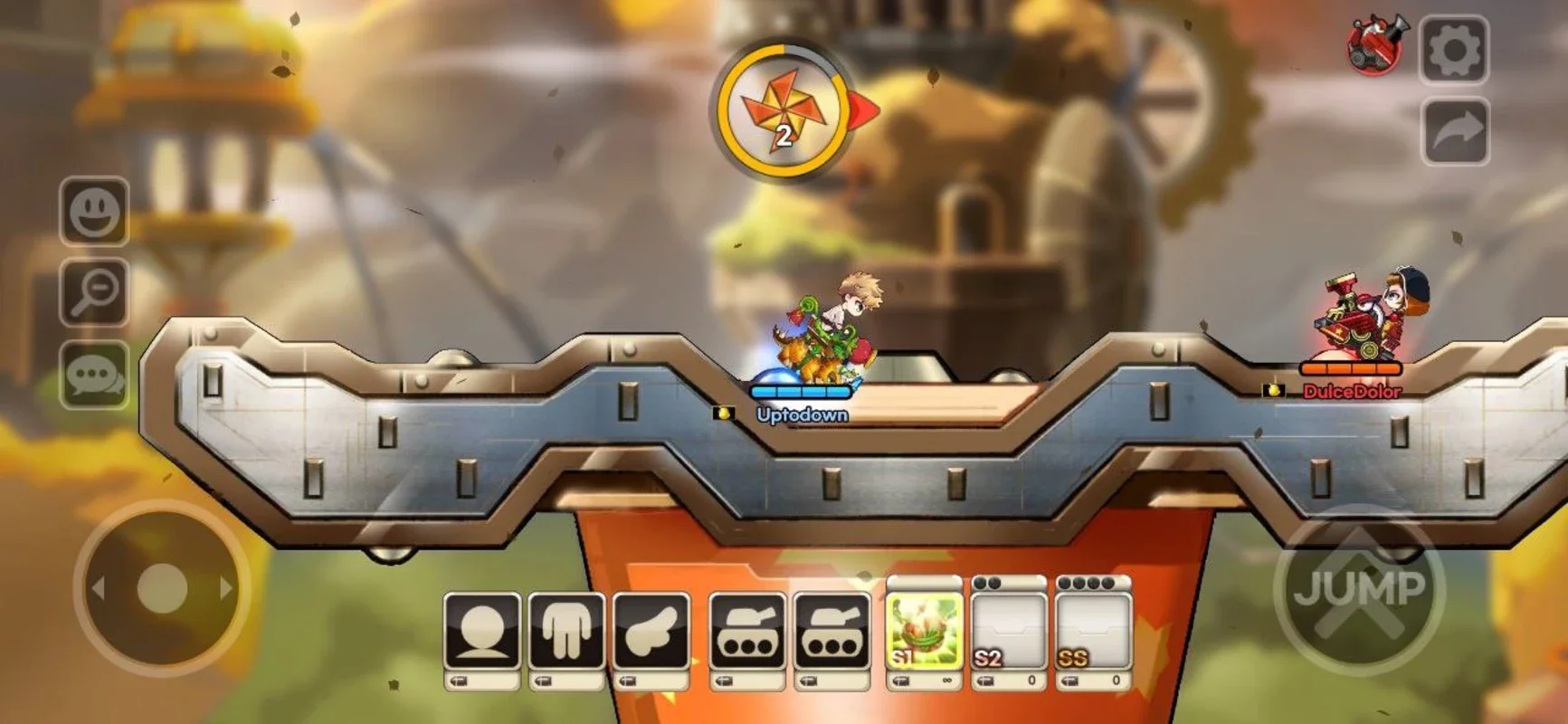 Gunbound T for Android: Engaging Turn-Based Shooter