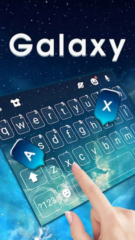 Simple Galaxy Theme for Android: Customize Your Typing