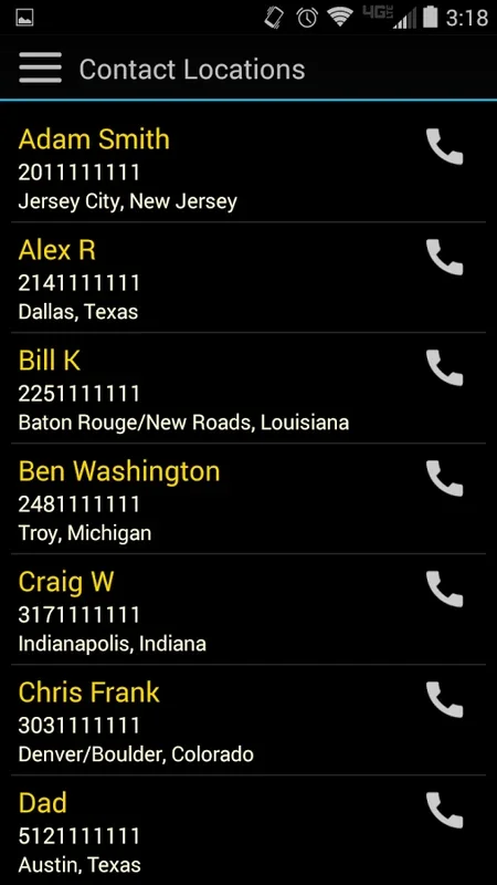 Call Locations for Android - Seamless Call History