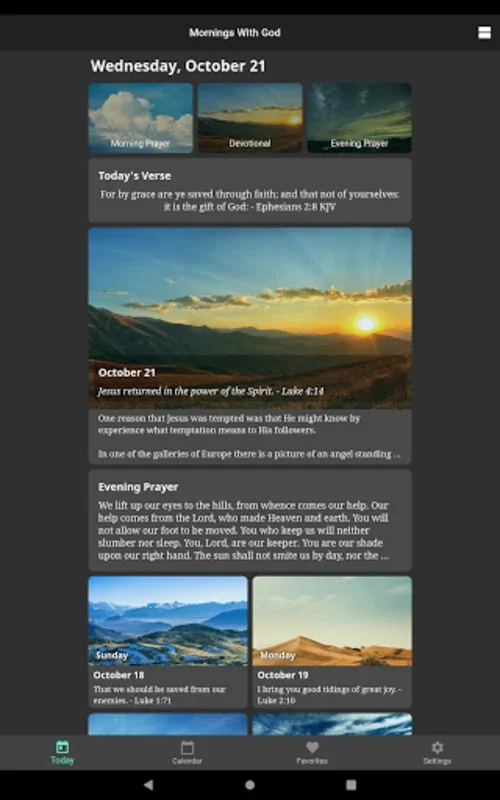 Mornings With God for Android - Spiritual Companion