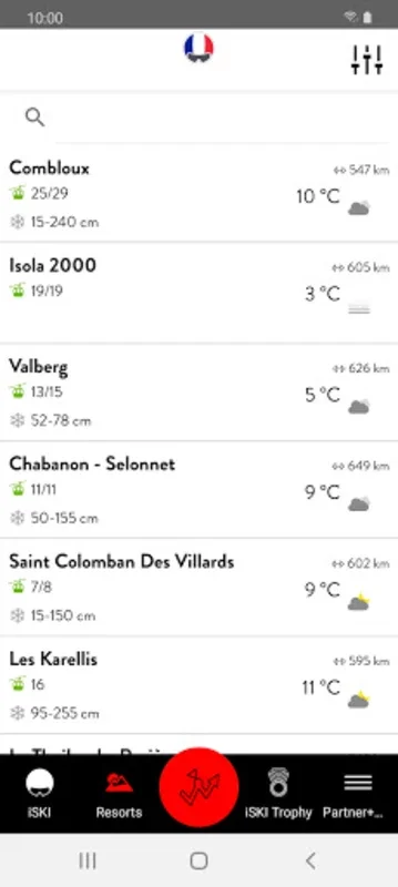 iSKI France for Android - Skiing Made Easy with Real-time Data