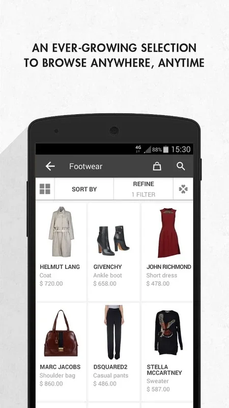 YOOX.COM for Android - Unbeatable Shopping Experience