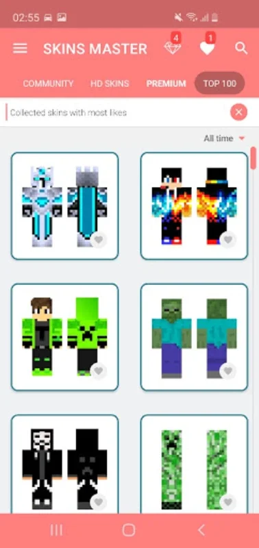 Skins MASTER for MINECRAFT PE for Android: Daily Fresh Skins for Avatar Customization