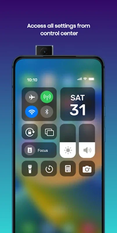 iPhone Control Center iOS 16 for Android - No Downloading Needed