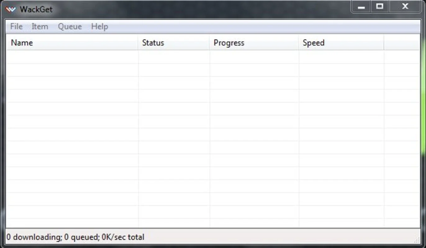 WackGet Portable for Windows - Efficient Download Manager