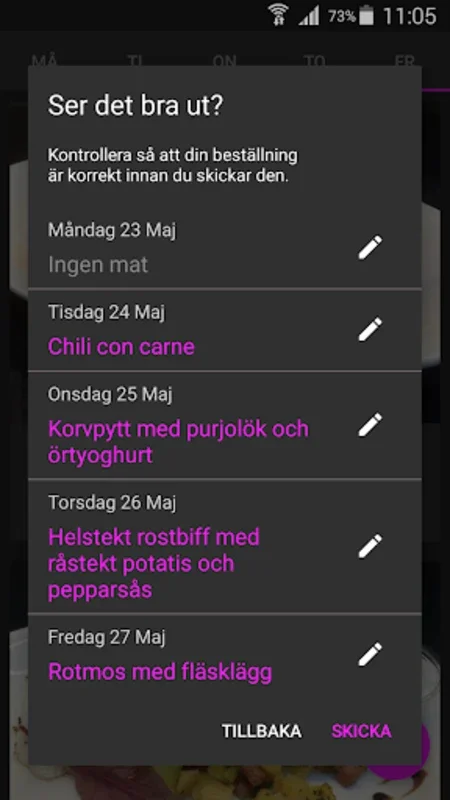 Mitt Käk! for Android - Customizable School Lunches