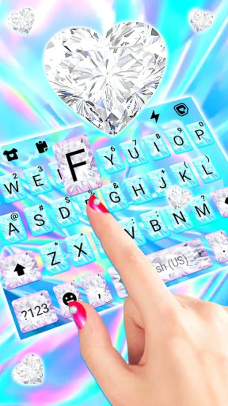 Diamond Laser Keyboard Backgro for Android - Enhance Typing