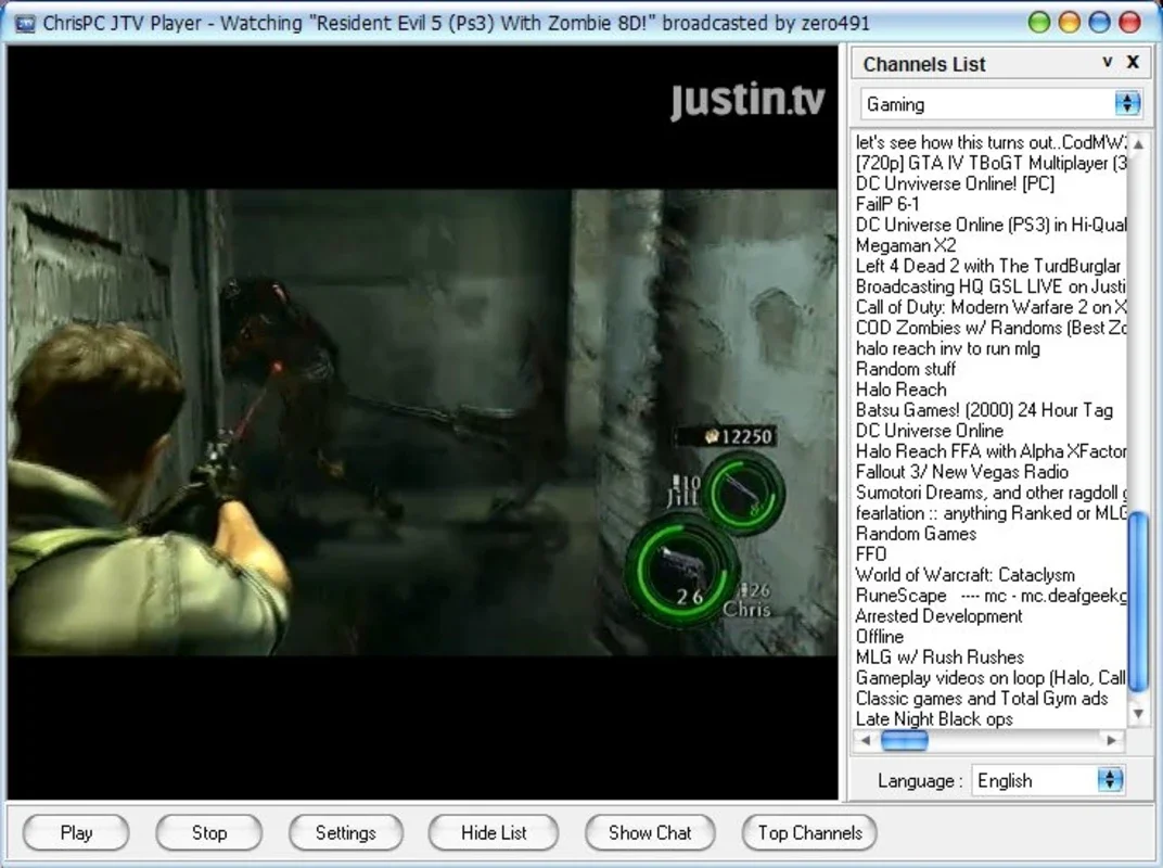 ChrisPC JTV Player for Windows: Free Access to Hundreds of Channels