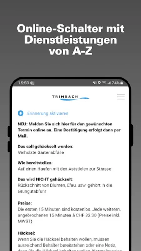 Trimbach for Android - Stay Informed and Connected