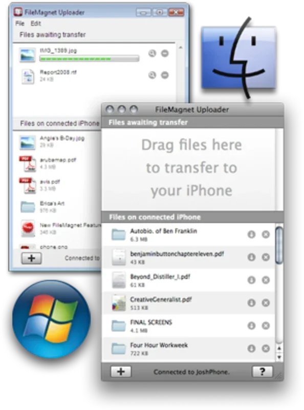 FileMagnet Uploader for Mac: Effortless File Transfer to iPhone/iPod Touch