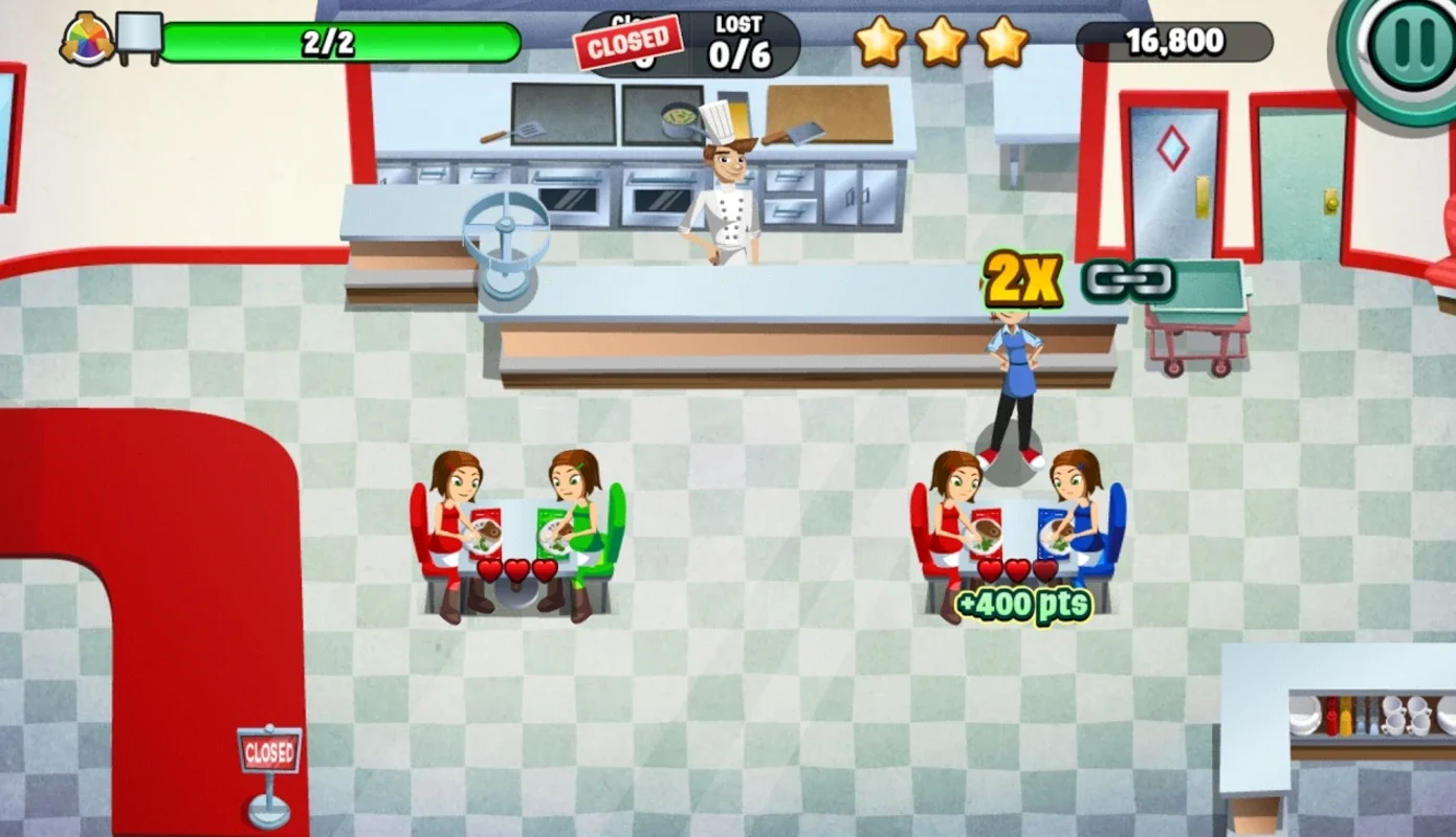 Diner Dash for Android - Manage Your Diner