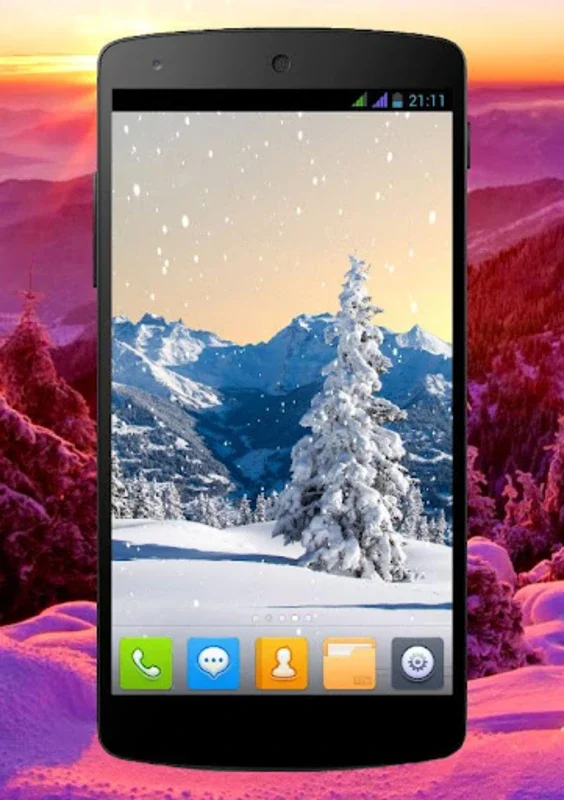 Winter Live Wallpaper for Android - Customizable Winter Scene