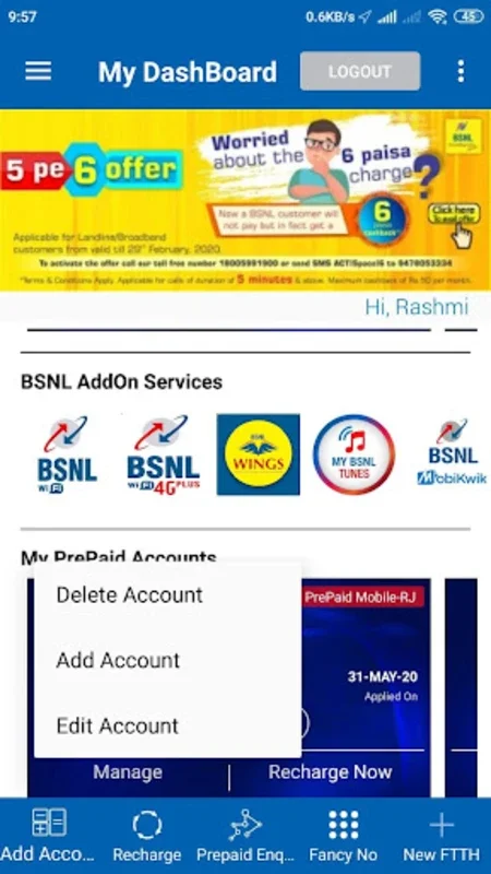 MY BSNL for Android: Streamline Your BSNL Services