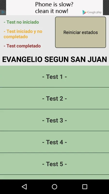 El gran juego de la Biblia for Android - Test Your Bible Knowledge