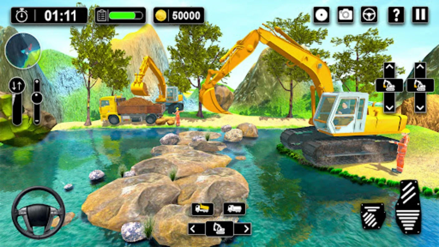 Heavy Sand Excavator 3D Sim for Android - Realistic Construction