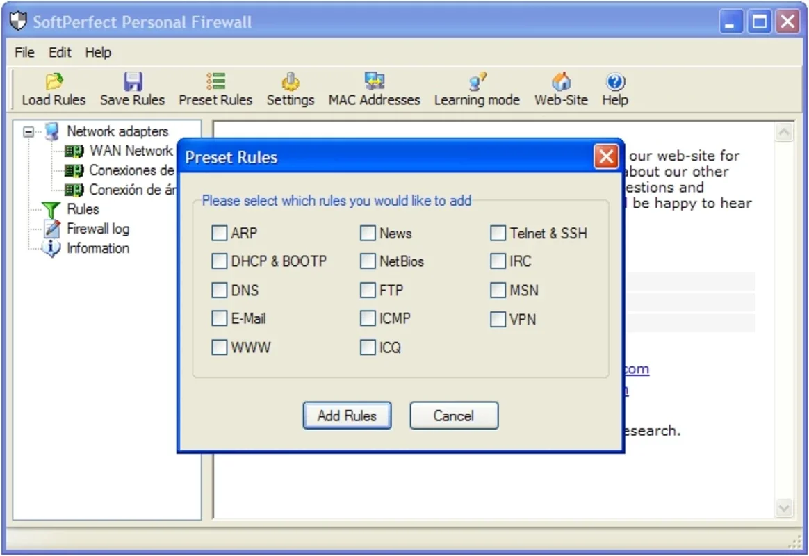 SoftPerfect Personal Firewall for Windows - Secure Your System