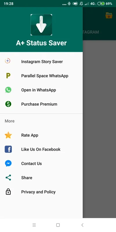 A+ Status Saver for Android - Save WhatsApp & Instagram Content