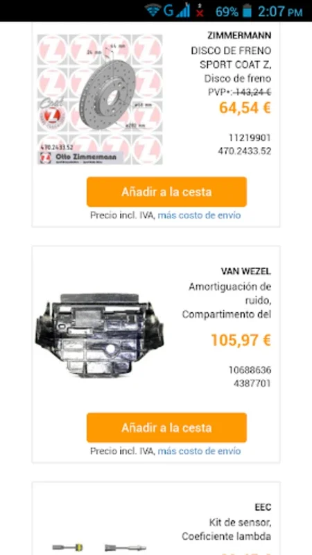 Recambios Coche España for Android - Quality Car Parts