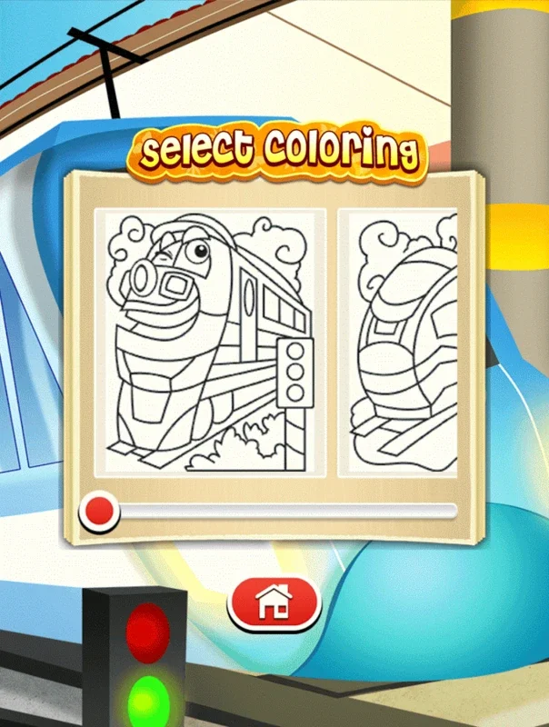 Trains Coloring Game for Android - Spark Creativity